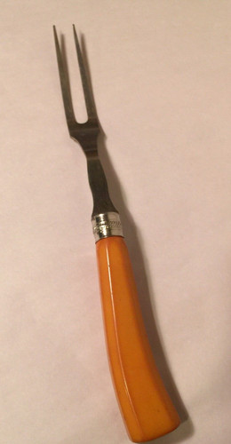 Vintage serving carving fork - serving,