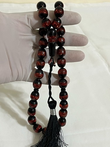 Antique bakelite rosary - bakelite, 33