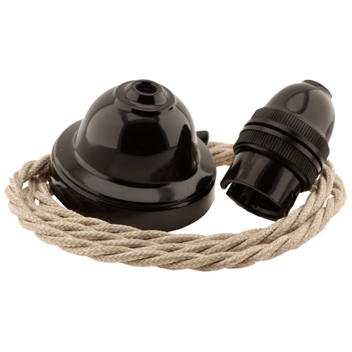 Dark brown bakelite ceiling - dark,