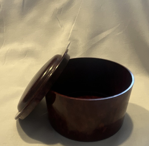 Round brown bakelite resin - round, bakelite/resin