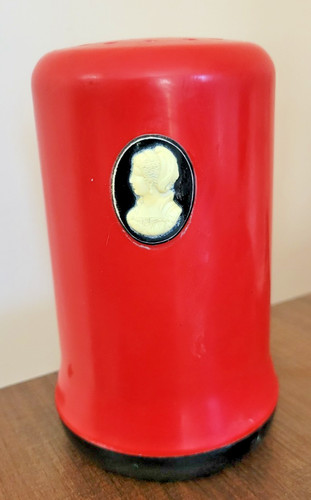 Vintage red bakelite cameo - vintage,