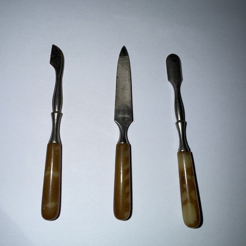 Vintage bakelite manicure - bakelite,
